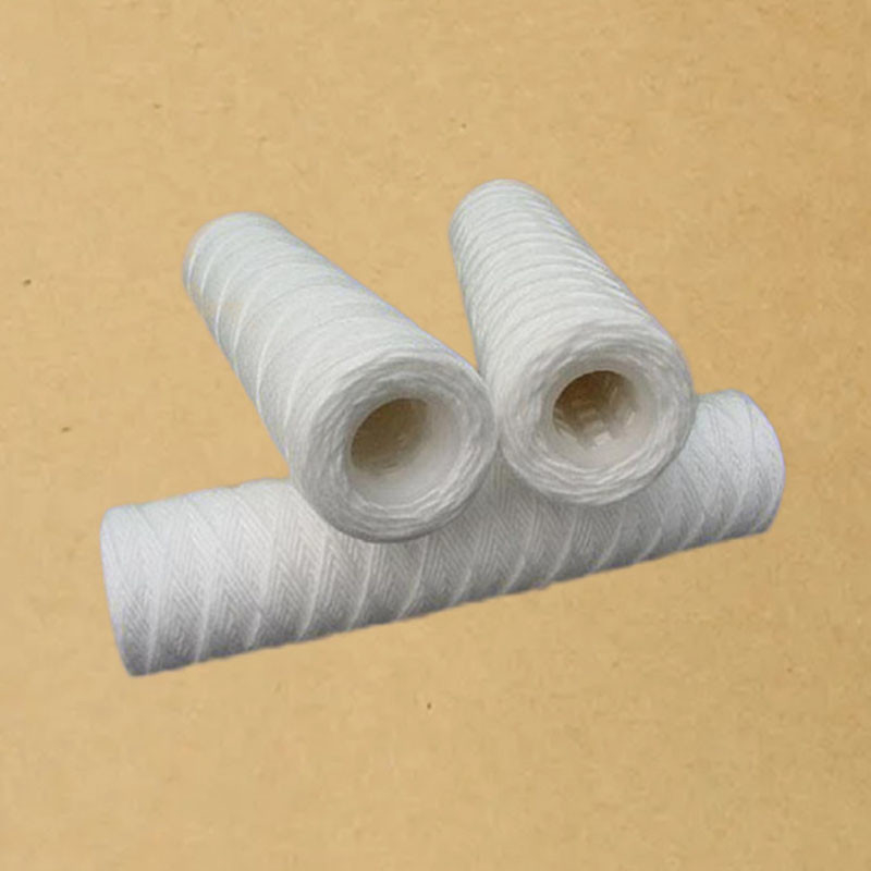 Cartuchos de filtro envoltos de algodão para purificação de água