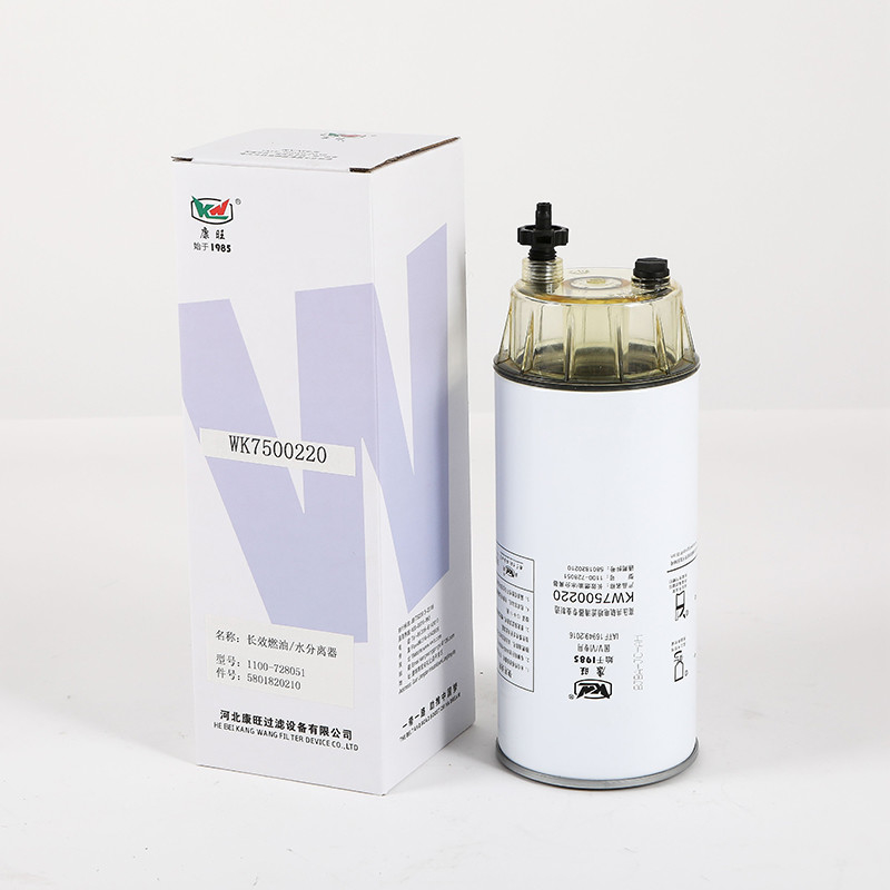 Filtro de separação de combustível e água para sistemas de motores KW7500220