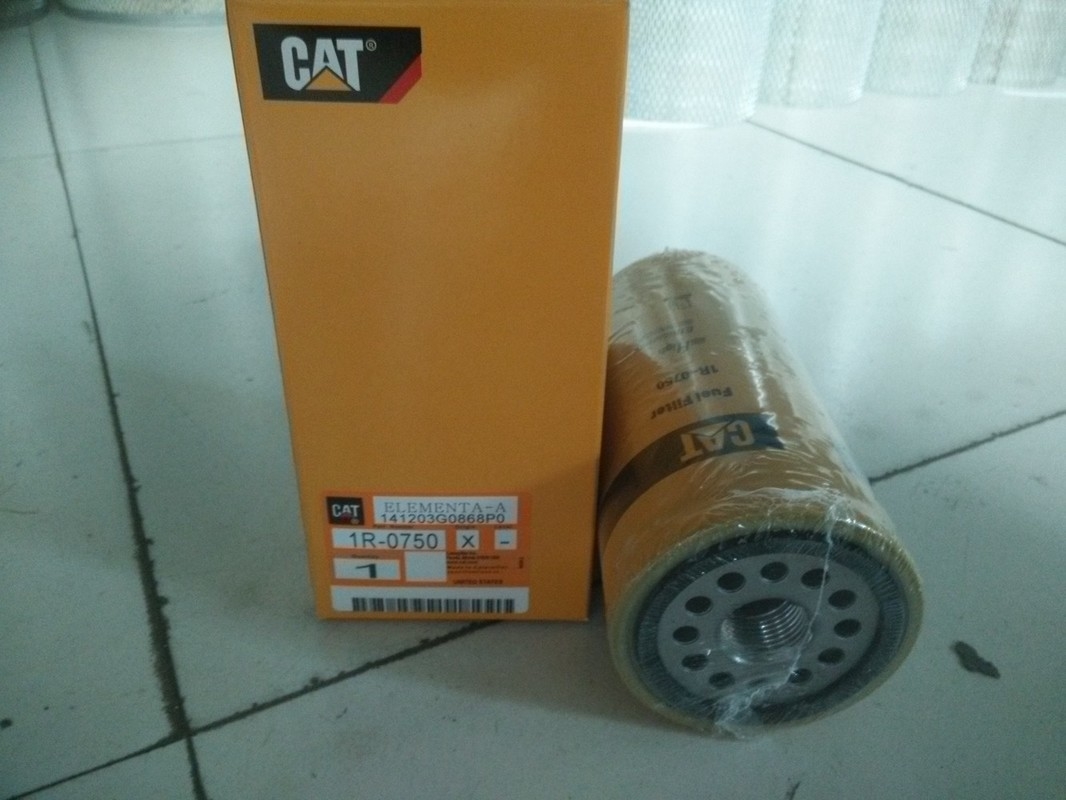 máquina escavadora Glass Fiber Material de 1R-0750 CAT Filtro de óleo For 336D 345D 349D