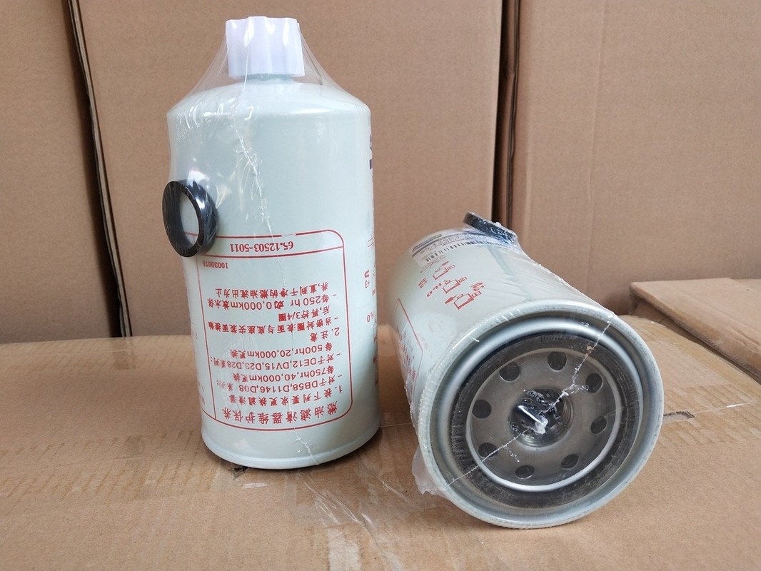 12503-5011 porosidade do filtro de combustível 10um do caminhão para a máquina escavadora de Doosan