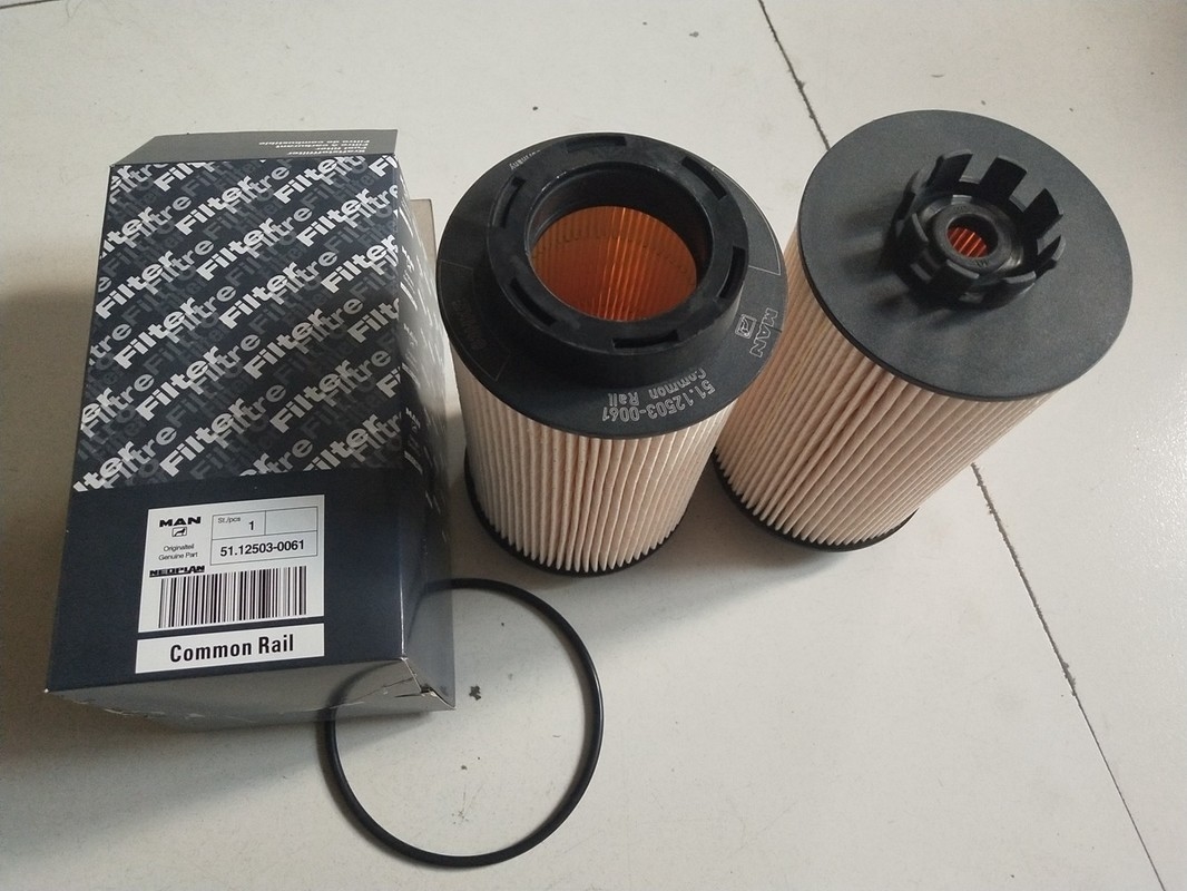 o caminhão 1kg diesel abastece o filtro 12503-0061 com tamanho de 15×15×28cm