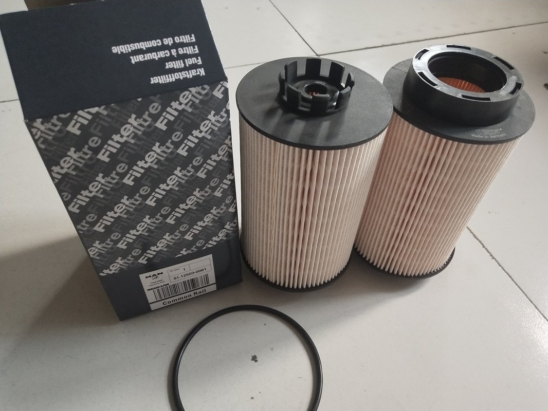 o caminhão 1kg diesel abastece o filtro 12503-0061 com tamanho de 15×15×28cm