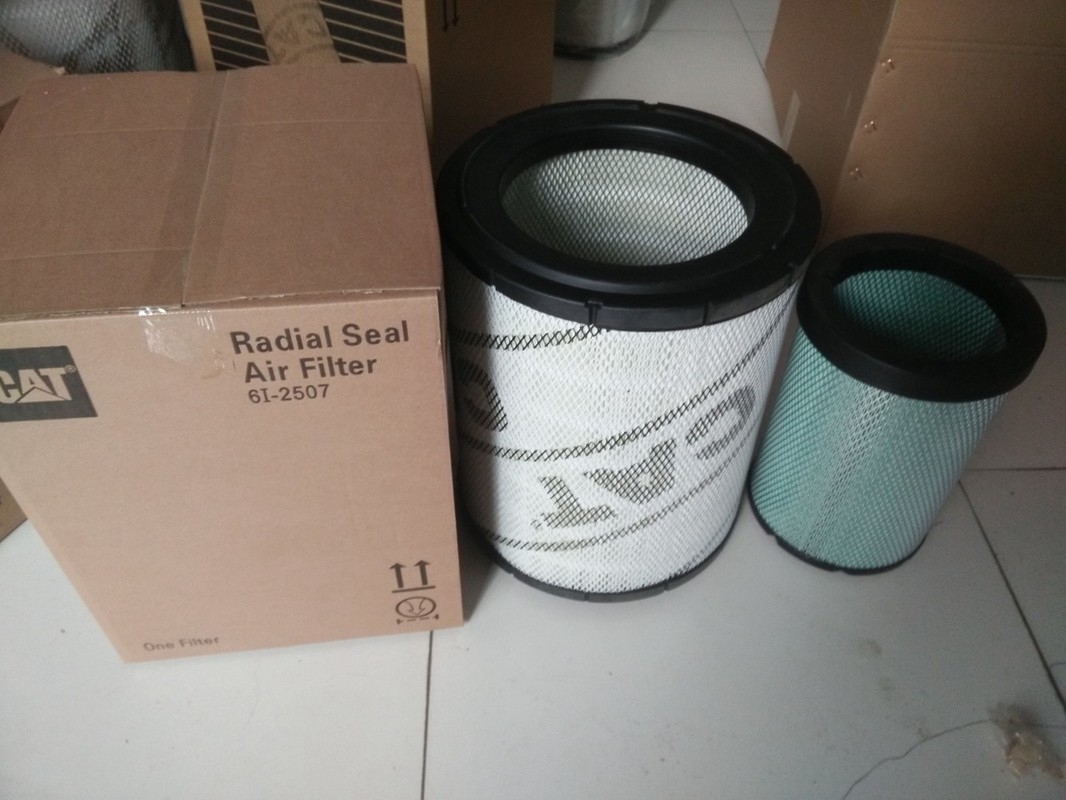 CAT Carter Excavator Ar Filter 6I - ODM do OEM do material da fibra 2507 sintética