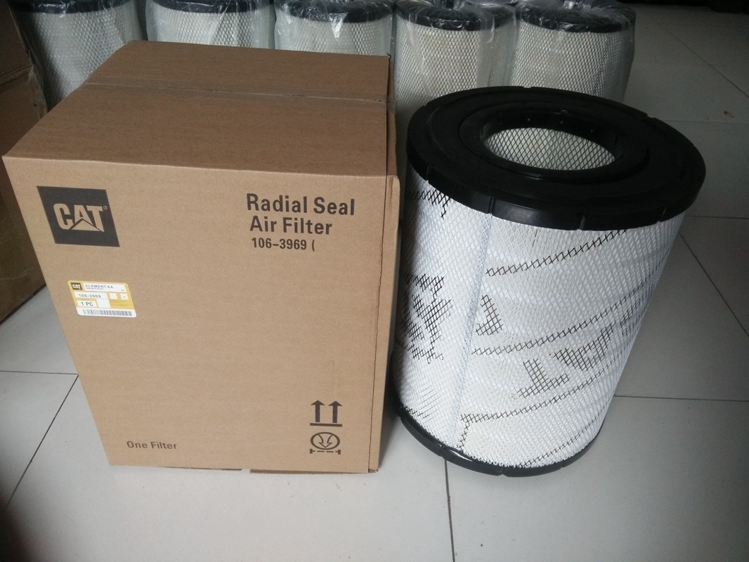 106-3973 substituição do elemento de filtro do ar 106-3969 para o OEM da máquina escavadora